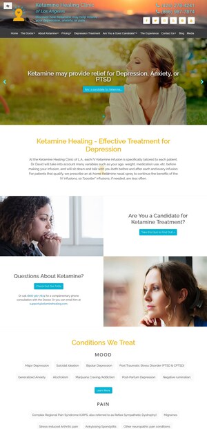 The Ketamine Healing Clinic Announces their At-Home Depression, Anxiety &amp; Chronic Pain Ketamine Program- Nutrabrain™