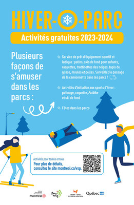 Affiche des activits t-O-Parc 2023-2024 (Groupe CNW/Arrondissement de Villeray - Saint-Michel - Parc-Extension (Ville de Montral))