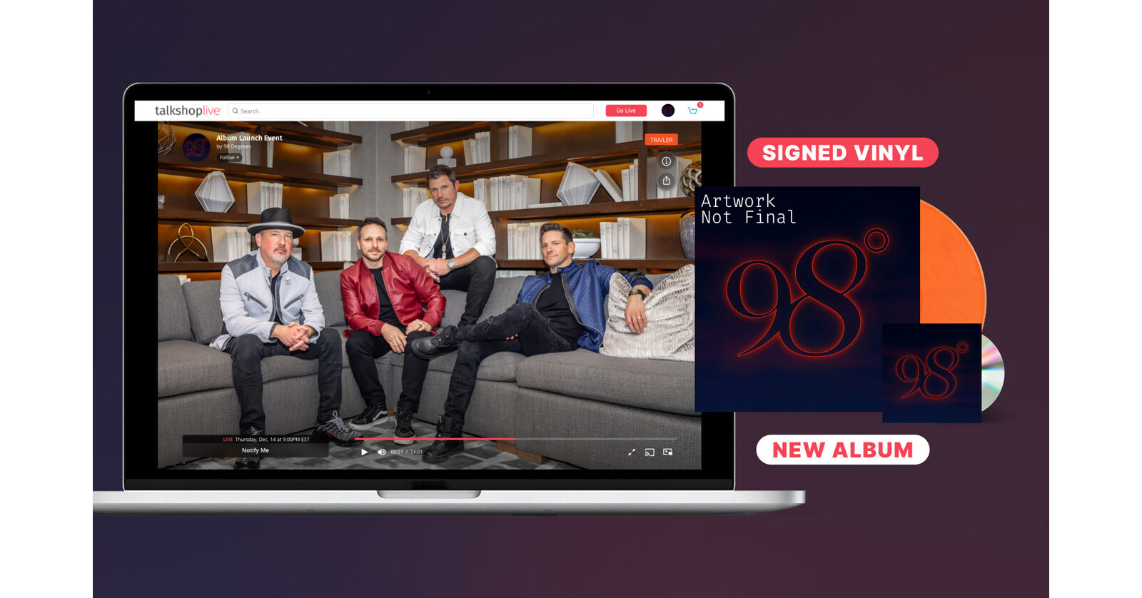 98 Degrees Reveals New Album With Pre-order Exclusively on TalkShopLive