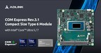 ADLINK releases Intel® Core™ Ultra-powered COM Express Module with integrated CPU+GPU+NPU providing up to 50% in power saving