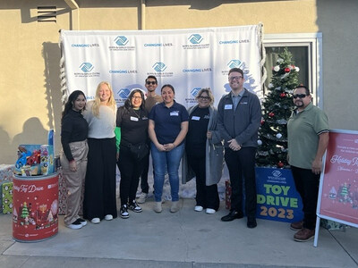 North Island Credit Union volunteers assemble and wrap holiday gifts for Boys & Girls Clubs of Greater San Diego Club kids. The credit union donated over 385 toys collected during a branch drive as part of the Clubs' Holiday Life Changers program.