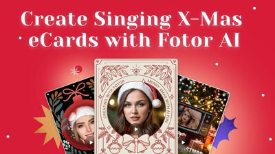 Creating Singing X-Mas eCards with Fotor AI features