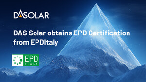 DAS Solar erhält EPD-Zertifizierung von EPDItaly