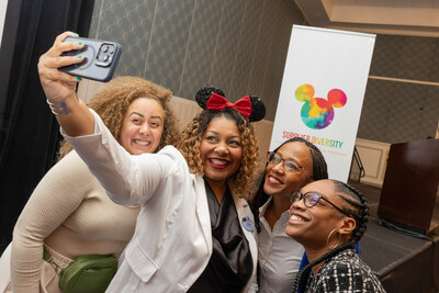 Disney cast members and RICE entrepreneurs take a selfie at RICE Networking event at Walt Disney World Resort.