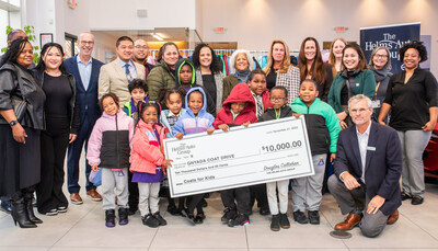 Cars for Coats: Legislators, educators, caregivers, charity leaders, and local franchised new car dealers with some of the young New Yorkers they are working to help kick-start the Greater New York Automobile Dealers Association's annual Winter Coat Drive for Kids.