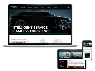 Users navigate the new site by Offerings?Content Development, Asset Management, and Print Fulfillment and Service Portal?or by browsing content relevant to Tweddle Group's specific client industries: Farm Equipment & Heavy Machine, Manufacturing, Aerospace, Battery Electric Vehicles, Defense and Automotive.