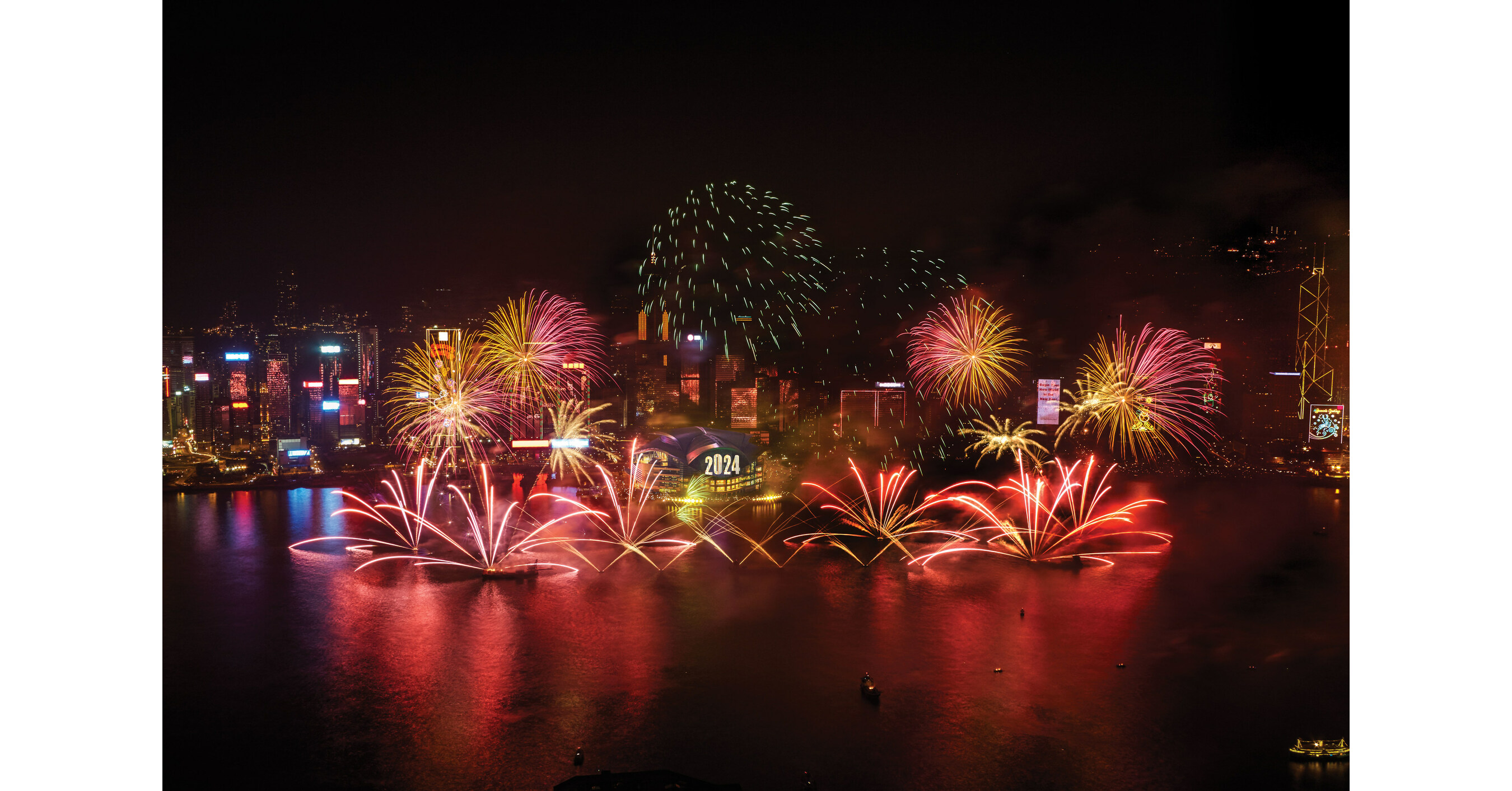 Hong Kong's Largest Ever New Year Countdown Firework Musical to