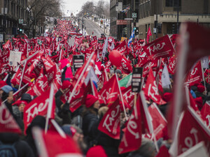 /R E P R I S E -- INVITATION AUX MÉDIAS - 17e jour de la grève générale illimitée - Manifestations simultanées devant les bureaux du gouvernement/