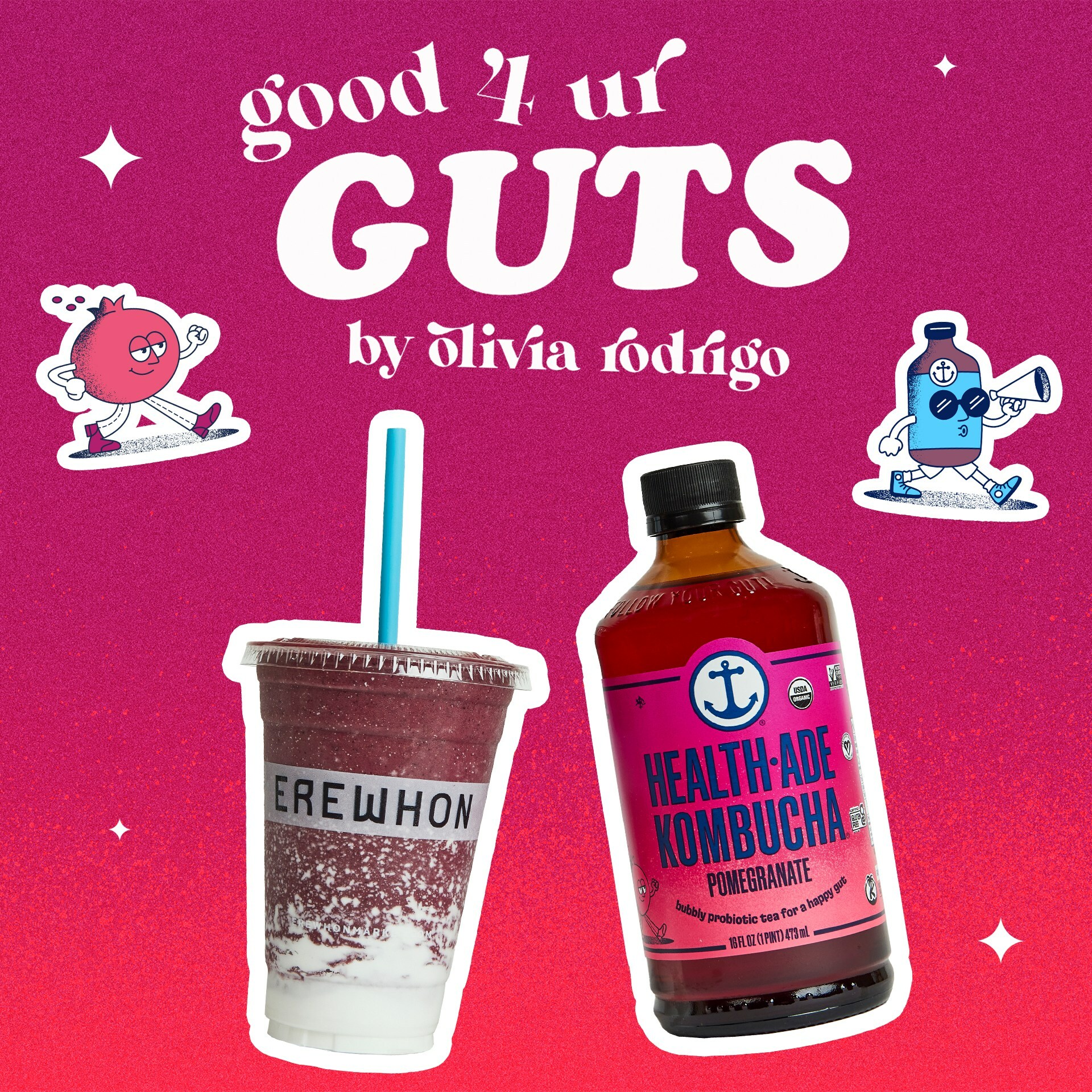 Erewhon Debuts Olivia Rodrigo Smoothie Collaboration, good 4 ur GUTS