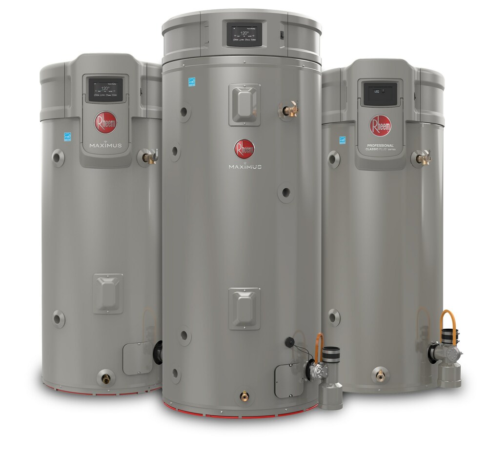 Rheem® expands line of Maximus™ Super High-Efficiency Smart Water Heaters.