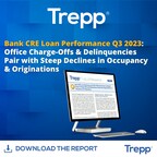 Trepp's Bank CRE Loan Performance Report Reveals Office Charge-offs &amp; Delinquencies Pair with Steep Declines in Occupancy &amp; Originations in Q3 2023