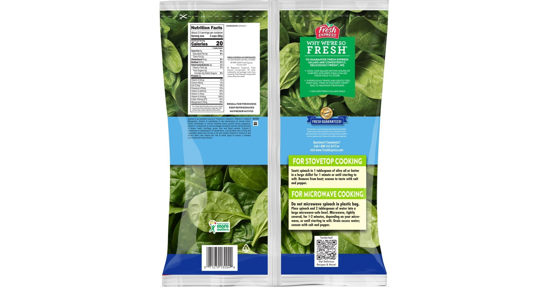 Fresh Express Announces Recall of Limited Spinach Products Due to