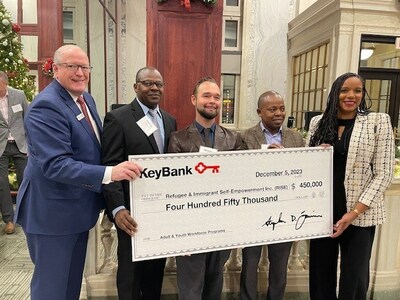 KeyBank presents a <money>$450,000</money> donation to RISE