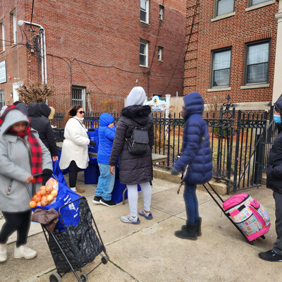 The food distribution line appears longer this year at the new Mercy House in Jersey City, signifying a greater need for assistance throughout New Jersey due to the higher cost of living.