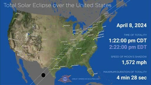 Path of Totality - April 8, 2024