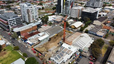 Progress of Blaq Projects’ 264 Keira Street development in Wollongong