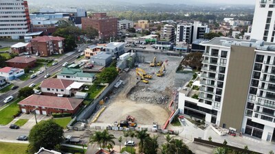 Progress of Blaq Projects’ 383 Crown Street development in Wollongong