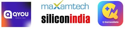 QYOU, Maxamtech, Silicon India, Q GamesMeta Logos (CNW Group/QYOU Media Inc.)