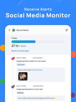 Mobicip Parental Controls with Social Media Monitor