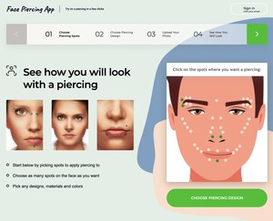 Face Piercing App Enables Users to Try on Piercings Using AI