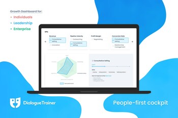 DialogueTrainer's People-First Cockpit: a SaaS-based, scalable, online simulation platform that is easily integrated into any digital learning environment.
