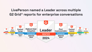 LivePerson named a Leader across multiple G2 Grid® reports for enterprise conversations