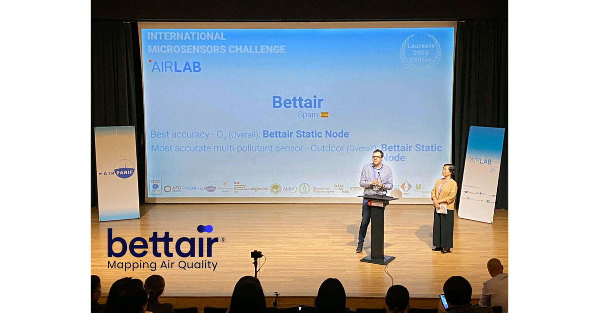Bettair winner of the AIRLAB Microsensors Challenge 2023 to measure air quality