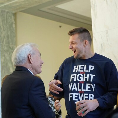 Rep. David Schweikert (R-AZ) and Rob Gronkowski at the Fight Valley Fever event on Capitol Hill