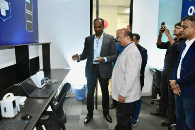 (From left to right) Vincent Emerald Global Head & Director of QA – Impelsys, and Shyam Shetty, Managing Director – Laerdal Bangalore LLP