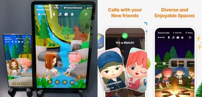 Virtual avatars in Moii are customizable, and interactions take place in a rich 3D world, accessible from mobile devices.