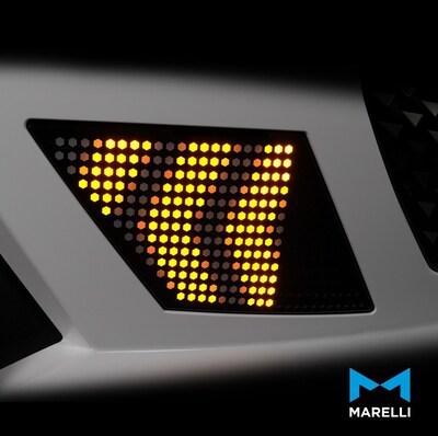 At CES 2024 Marelli will present its Intelligent Social Display, designed to support vehicle-to-x communication, providing various opportunities for illumination and communication via light