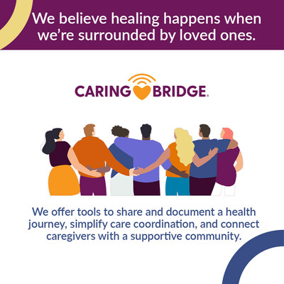 CaringBridge offers tools to share and document a health journey, simplify care coordination, and connect caregivers with a supportive community.