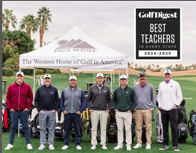 PGA WEST Golf Academy Instructors recognized in Golf Digest Best Teachers in State of California 2024-25.
