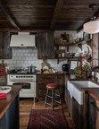 This was “no place for a sleek new kitchen,” writes Country Living, noting Jeremiah Young’s design choices from oak slab countertops and rustic wood cabinets to vintage-style stove.