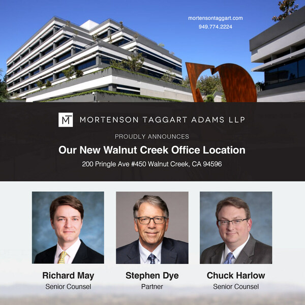 Mortenson Taggart Adams LLP Announces Its New Walnut Creek Office Location