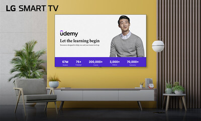 Marking its first TV product appearance with its debut on LG TVs, Udemy empowers individuals and organizations with flexibility and effective skill development by offering access to over 200 thousand courses across more than 3,000 subjects in over 75 languages.