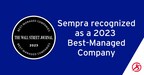 Sempra Named One of The Wall Street Journal's Best-Managed Companies for 2023