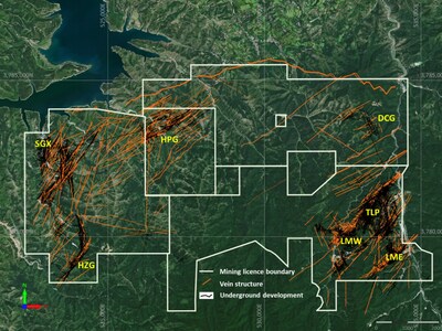Location of the HPG mine within the Ying mining district (CNW Group/Silvercorp Metals Inc)