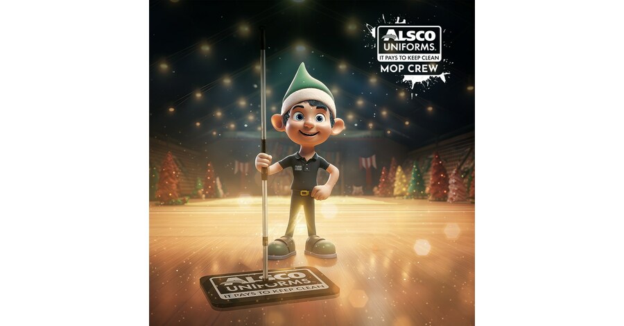 Alsco Uniforms Shoots for Success by Sponsoring the North Pole's Intramural Basketball League Mop Crew