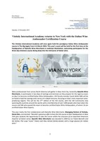 Vinitaly International Academy PR on VIA New York 2024 course - PDF version
