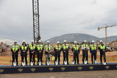 Hard Rock International Chairman Jim Allen with Greek political dignitaries, key members from development partner Gek Terna and local dignitaries break ground in Athens for Hard Rock Hotel & Casino Athens, scheduled to open in 2027.
