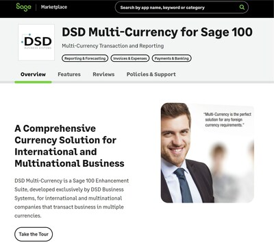 The DSD Multi-Currency for Sage 100 products are now Sage certified and listed on the Sage Marketplace.