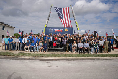 Helping a Hero, a non-profit providing support for military personnel severely injured in the line of duty, Bass Pro Shops, and Lennar, one of the nation's leading homebuilders, today broke ground on a brand new Lennar home for SGT Luis Rosa-Valentin, USA (Ret), a triple amputee injured by an explosion while on duty in Iraq. The community came out to welcome SGT Rosa-Valentin, USA (Ret) and his family to his new home. They were greeted by special guests from Helping a Hero, including Founder, Meredith Iler, Congressmen Brian Mast, as well as Lennar Southeast Regional Vice President, Carlos Gonzalez and many proud Lennar Associates.