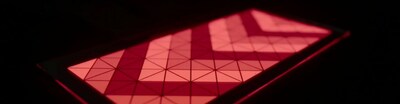 Visually striking OLED light panel.