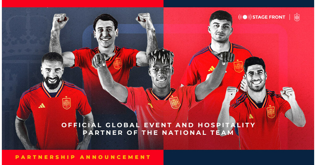 Stage Front anuncia una asociación histórica con la Real Federación Española de Fútbol como socio oficial mundial de eventos y hospitalidad de la selección española