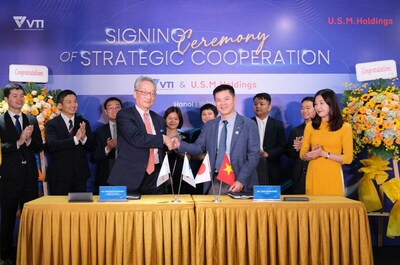 Signing Ceremony of Strategic Partnership between VTI & USMH (PRNewsfoto/VTI Joint Stock Company)