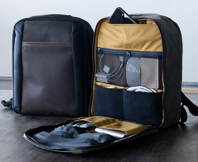 Tech Folio Backpack + backpack with gear section open