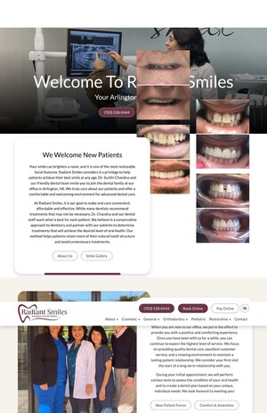 Top Arlington, VA, Dental Practice, Radiant Smiles, is Recognized as a 2024 Top Patient Rated Dentist by Find Local Doctors