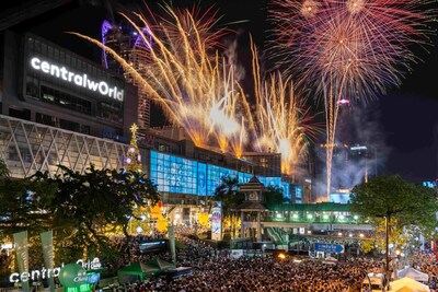 Thailand welcome 2024 at CentralWorld, Times Square of Asia – The only one World's Entertainment Countdown Landmark of All Time in the Heart of Bangkok (PRNewsfoto/CENTRAL PATTANA)