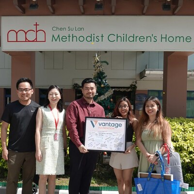 Vantage Foundation y Duotech en el Hogar Infantil Metodista Chen Su Lan en Singapur.